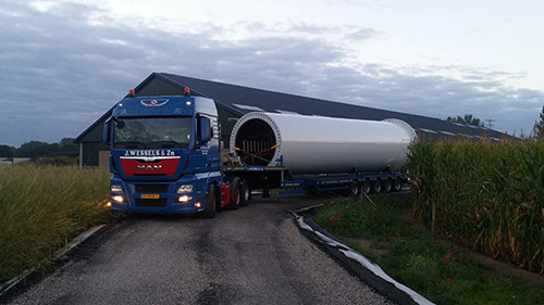 speciaal-vervoer Speciaal transport masten